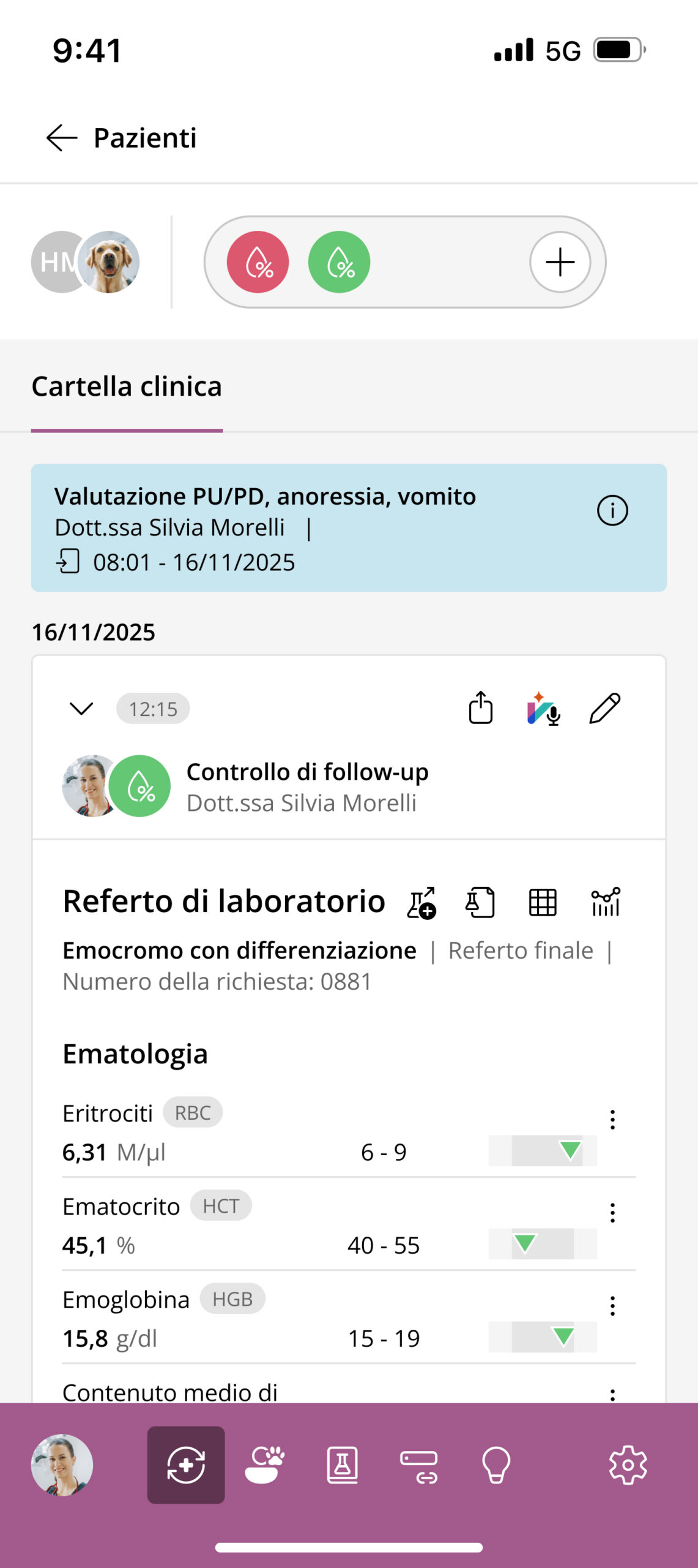 vetOS App Interface