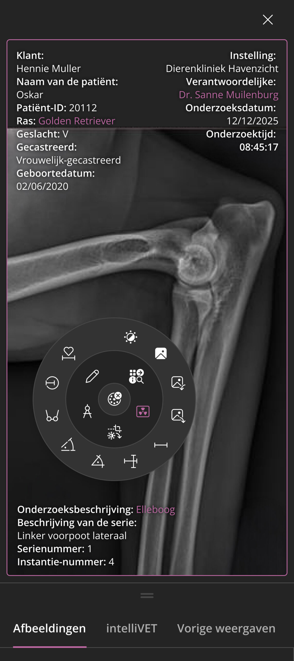 vetOS App Interface