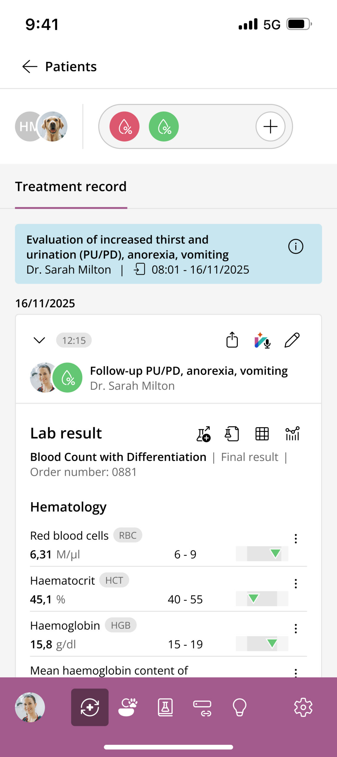 vetOS App Interface