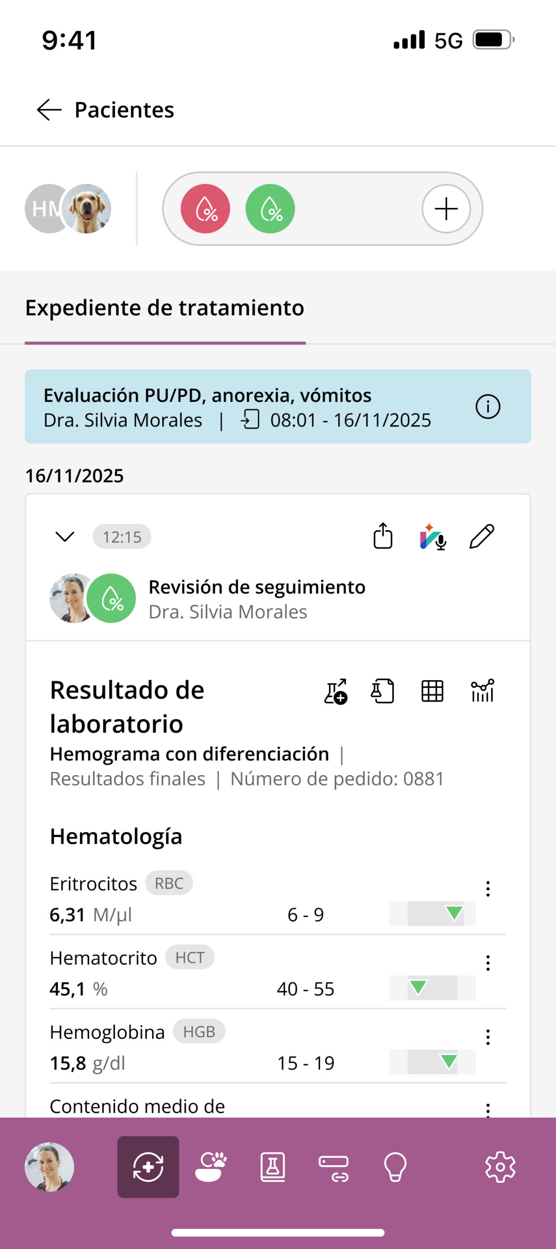 vetOS App Interface